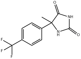 5-methyl-5-[4-(trifluoromethyl)phenyl]imidazolidine-2,4-dione 구조식 이미지