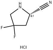 (S)-4,4-difluoropyrrolidine-2-carbonitrile hydrochloride 구조식 이미지