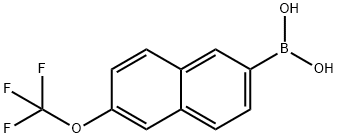 Boronic acid, B-[6-(trifluoromethoxy)-2-naphthalenyl]- Structure