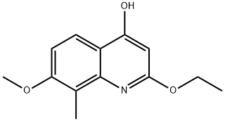2-ethoxy-7-methoxy-8-methylquinolin-4-ol 구조식 이미지