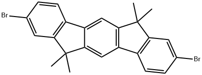 Indeno[1,2-b]fluorene, 2,8-dibromo-6,12-dihydro-6,6,12,12-tetramethyl- Structure