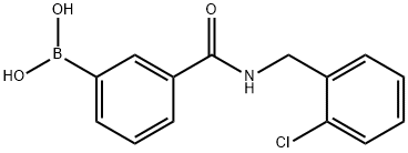Boronic acid, B-[3-[[[(2-chlorophenyl)methyl]amino]carbonyl]phenyl]- Structure