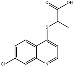 2-[(7-chloroquinolin-4-yl)thio]propanoic acid 구조식 이미지