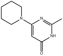 4-hydroxy-2-methyl-6-(piperidin-1-yl)pyrimidine 구조식 이미지