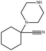 1-(piperazin-1-yl)cyclohexane-1-carbonitrile Structure