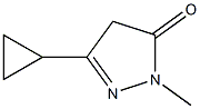 3-cyclopropyl-1-methyl-4,5-dihydro-1H-pyrazol-5-one Structure