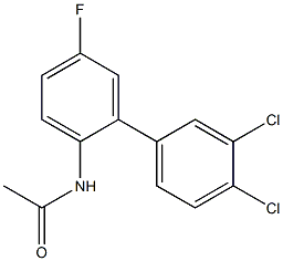 N-{3',4'-dichloro-5-fluoro-[1,1'-biphenyl]-2-yl}acetamide Structure