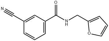3-cyano-N-[(furan-2-yl)methyl]benzamide Structure