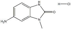 6-amino-1-methyl-2,3-dihydro-1H-1,3-benzodiazol-2-one hydrochloride Structure