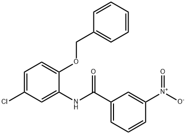 N-[2-(benzyloxy)-5-chlorophenyl]-3-nitrobenzamide 구조식 이미지