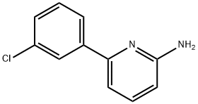 6-(3-CHLOROPHENYL)PYRIDIN-2-AMINE Structure