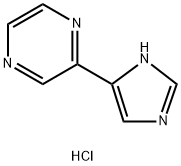 2-(1H-imidazol-5-yl)pyrazine, hydrochloride Structure