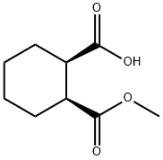 1,2-Cyclohexanedicarboxylic acid, 1-methyl ester, (1S,2R)- 구조식 이미지