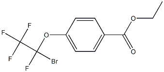 4-Ethoxycarbonylphenoxytetrafluorobromoethane Structure