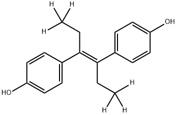 Phenol, 4,4'-[1,2-di(ethyl-2,2,2-d3)-1,2-ethenediyl]bis-, (E)- (9CI) Structure