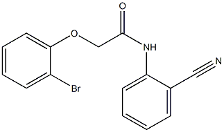 2-(2-bromophenoxy)-N-(2-cyanophenyl)acetamide 구조식 이미지