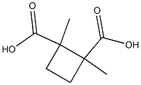 1,2-dimethylcyclobutane-1,2-dicarboxylic acid Structure