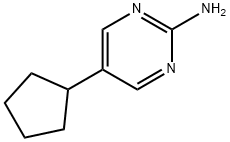 2-AMINO-5-(CYCLOPENTYL)PYRIMIDINE 구조식 이미지