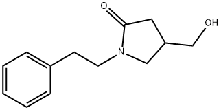 4-(hydroxymethyl)-1-(2-phenylethyl)pyrrolidin-2-one 구조식 이미지