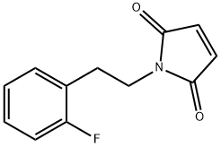 1-[2-(2-fluorophenyl)ethyl]-2,5-dihydro-1H-pyrrole-2,5-dione 구조식 이미지