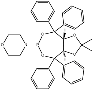 4-[(3aR,8aR)-tetrahydro-2,2-
dimethyl-4,4,8,8-tetraphenyl-1,3-dioxolo[4,5-
e][1,3,2]dioxaphosphepin-6-yl]-Morpholine Structure