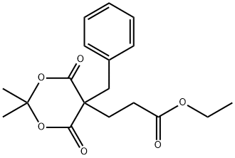 3-(5-Benzyl-2,2-diMethyl-4,6-dioxo-1,3dioxan-5-yl)-propionic acid ethyl ester Structure