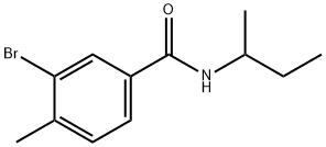 3-bromo-N-(sec-butyl)-4-methylbenzamide 구조식 이미지