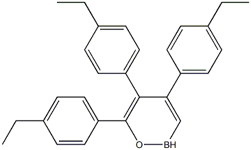 Boroxin, tris(4-ethylphenyl)- 구조식 이미지