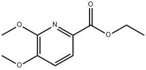 2-Pyridinecarboxylic acid, 5,6-dimethoxy-, ethyl ester 구조식 이미지