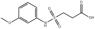 3-[(3-methoxyphenyl)sulfamoyl]propanoic acid 구조식 이미지