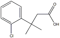 3-(2-Chlorophenyl)-3-methylbutanoic acid 구조식 이미지