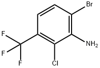 6-Bromo-2-chloro-3-(trifluoromethyl)aniline Structure