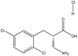 (S)-3-amino-2-(2,5-dichlorobenzyl)propanoicacid-HCl Structure