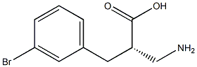 (S)-3-amino-2-(3-bromobenzyl)propanoicacid Structure