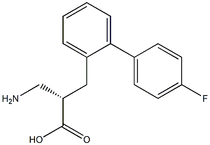 (S)-3-amino-2-((4'-fluoro-[1,1'-biphenyl]-2-yl)methyl)propanoicacid Structure