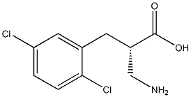 (S)-3-amino-2-(2,5-dichlorobenzyl)propanoicacid Structure