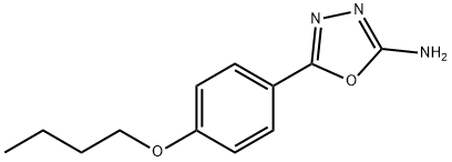 5-(4-butoxyphenyl)-1,3,4-oxadiazol-2-amine Structure
