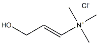 3-Hydroxy-1-propenyl-trimethylammonium chloride Structure