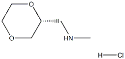 (R)-1-(1,4-Dioxan-2-yl)-N-methylmethanamine Hydrochloride 구조식 이미지