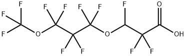 2,2,3-trifluoro-3-[1,1,2,2,3,3-hexafluoro-3-(trifluoromethoxy)propoxy]propanoic acid Structure