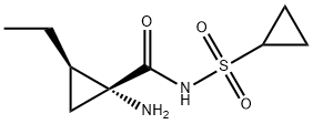 (1R,2R)-1-amino-N-(cyclopropylsulfonyl)-2-ethylcyclopropanecarboxamide Structure