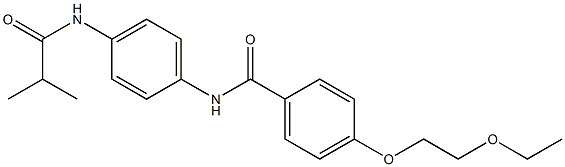 4-(2-ethoxyethoxy)-N-[4-(isobutyrylamino)phenyl]benzamide Structure