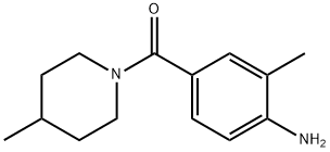 2-methyl-4-(4-methylpiperidine-1-carbonyl)aniline Structure