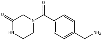 4-[4-(aminomethyl)benzoyl]piperazin-2-one 구조식 이미지