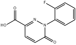 1-(2-fluorophenyl)-6-oxo-1,6-dihydropyridazine-3-carboxylic acid 구조식 이미지