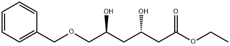 (3r,5s)-ethyl-6-benzyloxy-3,5- dihydroxyhexanoate Structure