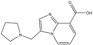 3-(1-Pyrrolidinylmethyl)imidazo[1,2-a]pyridine-8-carboxylic acid Structure