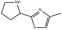 4-methyl-2-(pyrrolidin-2-yl)-1,3-thiazole Structure