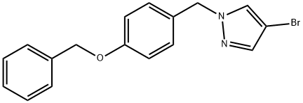 1-(4-benzyloxy-benzyl)-4-bromo-1H-pyrazole 구조식 이미지