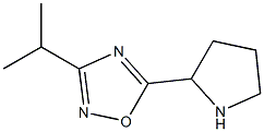 3-(propan-2-yl)-5-(pyrrolidin-2-yl)-1,2,4-oxadiazole Structure